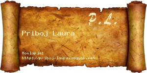 Priboj Laura névjegykártya